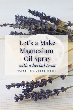 |Spiraea Herbs with Correne Omland| Are you looking for a simple yet effective way to help with sleep issues, sore muscles and aching joints? Magnesium oil is an easy home remedy that you will love to have in your apothecary. This recipe has a lovely herbal twist that will leave you feeling relaxed and calm. Click here to watch the video and learn more! Magnesium Oil Benefits, Magnesium Oil Spray, Deodorant Recipes, Magnesium Spray, Wellness Mama, Magnesium Oil, Diy Sprays, Oil Uses, Essential Oil Recipes