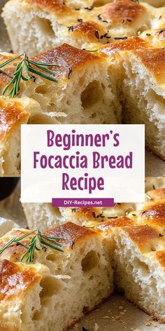 New to bread making? This beginner’s Focaccia Bread recipe is easy to follow and yields a delicious, golden brown loaf every time. Making Focaccia Bread, Focaccia Bread Recipe Active Dry Yeast, Easy Yeast Bread Recipes Simple, One Hour Focaccia Bread, Homemade Faccia Bread, Focaccia Bread Garlic, First Time Bread Making, Facossia Bread, Easy Faccocia