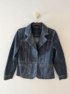 VINTAGE BILL BLASS JEAN JACKET FITTED SIZE PETITE MEDIUM  | eBay Jean Jacket Fits, Bill Blass Jeans, Bill Blass, Jean Jacket, Vest Jacket, Im Not Perfect, Things To Sell, Best Deals, Clothes For Women