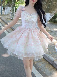 Welcome To Kukombo Official Store! Vintage Mini Dress, Kawaii Clothing, Vintage Mini Dresses, Vintage Swimsuits, Chic Pink, Lolita Dress, Cute Fashion, Pretty Dresses