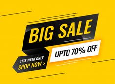 the big sale is up to 70 % off with this week's special offer