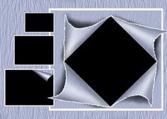 an image of a black diamond in the middle of a square and rectangles