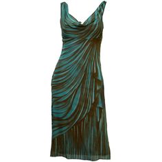 Guy Laroche Paris Collection Silk Dress found on Polyvore Dress Polyvore, Green Silk Dresses, Dark Autumn, Summer 2025, Dresses Green, Guy Laroche, Green Silk, Fantasy Fashion, Featuring Dress