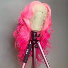 Product Name SULMY Ombre Pink Wavy Lace Front Wig 100% Real Human Hair Hair Color Ombre Pink Cap Size Regular Size (22.5inch circumference) with adjustable cap, small and large cap can be customized Lace Size 13x4 frontal lace or glueless 4x4 lace optional Lace Color transparent swiss lace matched your skin perfectly Number of Combs 3 combs inside with adjustable straps Feature Pre-plucked, natural hairline,glueless Hair Quality 100% human hair Can be dyed and curled Yes Delivery Time Shipped by Baddie Wigs, Rose Pink Hair, Barbie Hairstyle, Light Pink Hair, Hair Vector, Lace Fronts, Ombre Pink, Hair Tape, Pink Wig