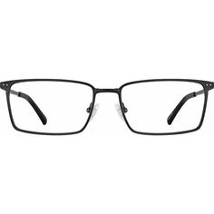 Show them you mean business with these handsome rectangle glasses. This durable eyeglasses is made from memory titanium which provides enhanced flexibility at the bridge and temples. For added comfort it is fitted with adjustable nose pads and acetate temple tips. It comes in the following colors: copper gold and black. | Zenni Men's Rectangle Prescription Eyeglasses Black Flex Titanium Black Rectangle Glasses, Rectangle Glasses, Zenni Optical, Black Rectangle, Prescription Eyeglasses, The Bridge, Prescription Glasses, Eyeglasses Frames, Temple