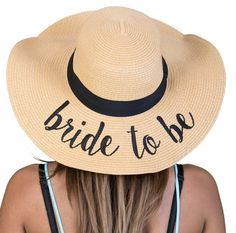 Hotel Pool Party, Bachelorette Party Accessories, Wedding Pool Party, Embroidered Sun, Accessories Bride, Floppy Beach Hat, Bridal Hat, Floppy Sun Hats, Cruise Wedding