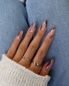 Ongles Beiges, Kutek Disney, Brown Nails Design, Nails Brown, Nude Nail Designs, Thanksgiving Nails, Easter Nails, Nails 2023