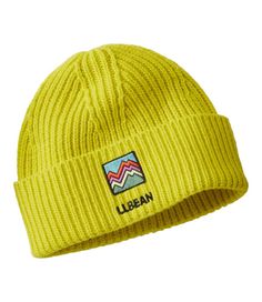 Just as cozy and warm as our original L. L. Beanie, with a wider rib and cuff. OSFA Relaxed. Made with soft 100% acrylic yarn. Each style features an exclusive L. L. Bean patch. Imported. | Adults' L.L.Beanie, Wide-Cuff, Synthetic Neon Beanie, Five Panel Hat, Cable Knit Hat, Winter Hats For Men, Wool Caps, Cool Accessories, Mens Beanie, Mens Items, Hat Patches