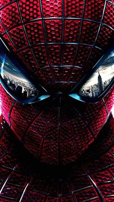 the amazing spider - man is shown in this close up photo from the movie's poster