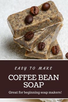 easy to make coffee bean soap recipe for beginners