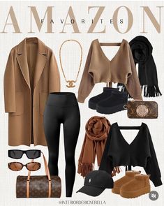 Finger Comber Unit, Neutral Outfit Ideas Winter, Neutral Aesthetic Outfits, Travel Fits, Neutral Outfits, Fashion City, Amazon Favorites, Amazon Clothes, Cute Lazy Day Outfits