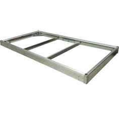 a metal frame for a bed with no headboard or foot board on the bottom