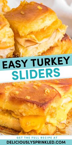 Looking for an easy dinner idea? This leftover turkey recipe is a simple family meal! In just 15 minutes, you can serve up these delicious turkey sliders on Hawaiian rolls. Pin this for later! Turkey Sandwich Sliders, Hawaiian Bread Sliders, Turkey Sliders On Hawaiian Rolls, Memorial Day Dinner, Turkey And Cheese Sliders, Hawaiian Roll Turkey Sliders, Kings Hawaiian Rolls, Sliders On Hawaiian Rolls, Sliders Recipes Turkey