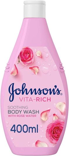 Johnson's Body Wash - Vita-Rich, Soothing Rose Water, 400ml   ·         LUXURIOUS & REFRESHING FRAGRANCE: Pamper your senses with the luscious fragrance of Johnson's Vita Rich Body Wash, let the lingering scent elevate your shower experience and leave a light, fresh scent that lasts on your skin. ·         EFFECTIVE MOISTURIZING FORMULA: Johnson's Vita Rich lather formula effectively hydrates and softens your skin. Enjoy the nourishing benefits as it helps your skin have a light and fresh scent. Johnson Body Wash, Strawberry Blonde, Rose Water, Salicylic Acid, Bath And Body Works, Body Works, Body Wash, Body Care, Blonde Hair