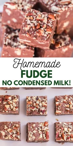 This Easy Chocolate Fudge Recipe is absolutely delicious and quick to make! Learn how to make fudge without condensed milk in under an hour! No Condensed Milk Fudge, Chocolate Fudge Without Condensed Milk, Nutella Fudge Recipe, Fudge No Condensed Milk, Fudge Sweetened Condensed Milk, Fudge Recipes Easy Condensed Milk, Fudge Without Condensed Milk, Easy Fudge Recipe Without Condensed Milk, Fudge Recipe Without Condensed Milk