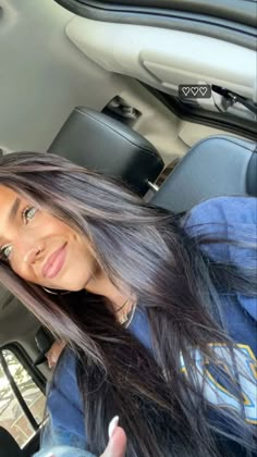 Black Roots Brunette Hair, Women Highlights For Dark Hair, Darker Hair Color Ideas Brunettes Dark, Cool Dark Hair, Brunettes With Green Eyes, Dark Brown Highlights On Black Hair Straight, Jordan Beckham Hair, Jordan Beckham Dark Hair, Balayage On Black Hair Brown Girl