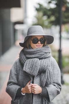 "SIZE: One size - length 78\", width 14\" (~200 cm x 35 cm) Color: Grey and many more Please note that there might be some colors discrepancies due to the different monitor settings. Big fluffy scarf is at the same time very light weight. It's weight is 250 grams only. So you will not actually feel it on your shoulders. A scarf will warm you up in cold indoor environments, during the fall it will be stylish addition to a leather jacket and will protect you if you ever forget your hat. It is very stylish and comfortable accessories. DETAILS 50% mohair wool, 20% wool, 30% acrylic Model is 5,6\" (170 cm) HANDMADE. Every item is handmade and will be knitted for every client individually. The processing time is 2-5 days. Back to my shop: https://tknitknitwear.etsy.com" Knit Blanket Scarf, Fluffy Scarf, Mohair Scarf, Hand Knit Blanket, Winter Wrap, Light Dress, Knit Blanket, Mohair Wool, Beautiful Sweater