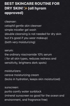 Skincare Routine For Dry Acne Prone Skin, Hyram Skincare Routine, Hyram Skincare, Skincare By Hyram, Hyram Approved Skincare, Skin Care For Oily Skin Black Women, Sensitive Oily Acne Prone Skin Care Routine, Skincare Routine For Dry Sensitive Acne Prone Skin, Facial Care Routine Black Women Oily Skin