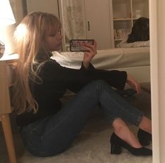 Cute Mirror, Mirror Pic, Jairzinho, Mode Inspo, Grunge Hair, 가을 패션, French Girl, New Classic, Mode Vintage