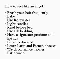 How To Feel Feminine Tips, How To Feel Pretty Tips, How To Feel Angelic, How To Be Like Aphrodite, How To Smell Like An Angel, Things To Make You Feel Pretty, How To Feel Like A Fairy, How To Be Innocent, How To Feel Ethereal