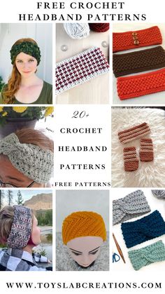 Free crochet headband patterns roundup for beginners