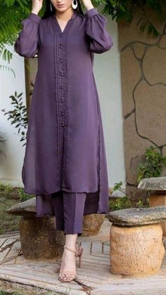 Chifon Dress, Design Kurta, Simple Kurti Designs