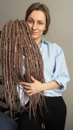 Braided Hairstyles Cornrows, Braid Hacks, Viking Dreads, Dreads And Braids, Hairstyles Cornrows, Handmade Dreadlocks, Top Braid, Boho Hairstyle