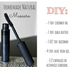 Homemade Mascara, Diy Mascara, Diy Deodorant