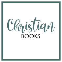 the words christian books in green and white