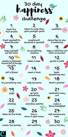 30 Day Happiness Challenge, Diy Coat, Happiness Challenge, What To Do When Bored, How To Be Happy, Vie Motivation, Things To Do When Bored, Smokey Eyes, 30 Day Challenge