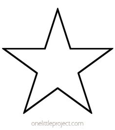 a black and white outline of a star