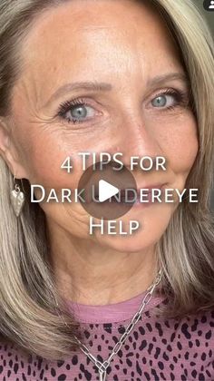 Eye Makeup For 60 Year Old Women, Applying Concealer, Dark Undereyes, Makeup Tips For Older Women, Minimal Makeup, Dark Under Eye, Color Corrector, Makeup Application, Beauty Hair