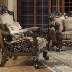 a living room filled with furniture on top of a hard wood floor covered in rugs