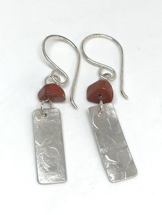 After Care, Jewelry Logo, Jasper Earrings, Sterling Silver Jewellery, Jewellery Ideas, Gemstone Jewellery, Red Jasper, Copper Earrings, Earrings Sterling Silver