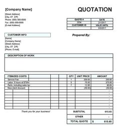 an invoice form with the words, company name and number written on it