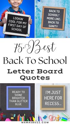 the back to school letter board quotes for kids