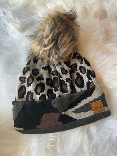 Baby It's Cold Outside Beanies - Leopard With Camo Border Mens Items, Perfect Smile, Fall Gifts, Spirit Wear, Halloween News, Baby It's Cold Outside, Blue Denim Shorts, Baby Cold, It's Cold Outside