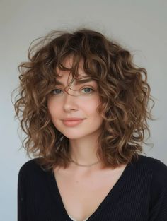 Curly Lob Haircut, Curly Hair Trends, Curly Lob