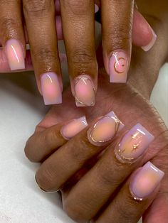 Natural Overlay Nails, Cute Overlay Nails, Overlay Nail Ideas, Calm Nails, Short Overlay Nails, Cute Baddie Nails Short, Sns Nails Colors, Overlay Nails, Hard Nails