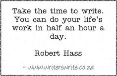 robert hass quote on writing