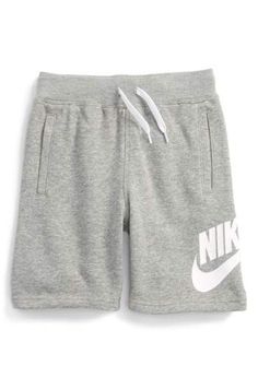 Nike Alumni French Terry Knit Shorts #toddlerboy, #nike, #promotion Grey Shorts Outfit, Nike Shorts Outfit, Modest Shorts, Short Nike, Sports Bra Outfit, Mom Dr, Sports Shorts Women