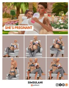 the woman is breasting her baby while she sits in a chair and holds a bottle