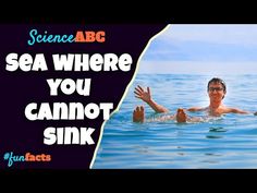 a man floating in the water with his hands up to his chest and text reading science abc sea where you cannot sink