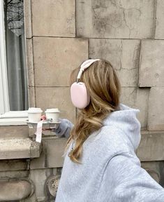 #picoftheday #coffee #wellness #instagram Headphones For Iphone, Aesthetic Era, Airpods Max, Pink Aura, Pink Girly Things, Pink Vibes, Workout Sets, Dolby Atmos, Sweet Nothings