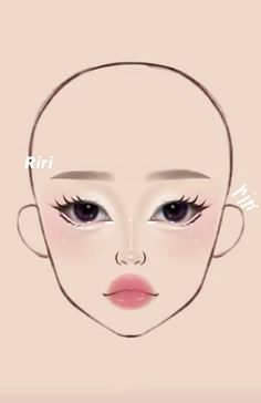 Roblox Makeup, Makeup Charts, Romantic Makeup, Office Makeup, Makeup Drawing, Soft Makeup Looks, Simple Makeup Tips, Anime Makeup, Makeup Face Charts