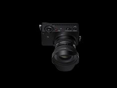 an image of a camera on a black background