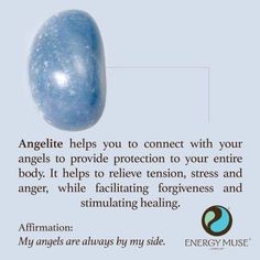 Angelite Angelite Crystal, Energy Muse, Archangel Raphael, Archangel Gabriel, Crystals Healing, Crystal Therapy, Crystal Magic, Archangel Michael