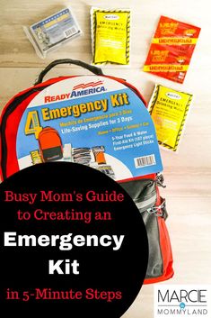 Are you ready if disaster strikes? Find out how you can quickly assemble an emergency kit for your family and come up with a disaster plan and collect supplies. Click to read more or pin to save for later. www.marcieinmommyland.com #emergencykit #disasterkit #emergencypreparedness #emergency Survival Basics, 72 Hour Emergency Kit, Survival Kit For Teachers, Teacher Survival