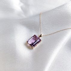 This stunning pendant is set in 14k Solid Yellow Gold with Natural Purple Amethyst with utmost precision. It is a unique gemstone pendant for nearly every occasion and is completely hassle-free jewelry. ITEM DETAILS: * GEM: Purple Amethyst * GEM Size: 10X12mm * GEM Shape: Octagon * Gem Weight: 6.40 carats * Gold Purity: 14KT  * Gold Weight: 0.98 gram * Total Weight of the Pendant: 2.26 gram The Gold purity is guaranteed and it comes with an authentic 14KT gold hallmark. Since my items are handma Lavender 14k Gold Gemstone Jewelry, Fine Jewelry In Lavender 14k Gold, Fine Jewelry In 14k Gold With Lavender Color, Fine Lavender 14k Gold Jewelry, Yellow Gold Amethyst Jewelry With Prong Setting, Fine Jewelry Amethyst Necklaces With Prong Setting, Fine Jewelry Amethyst Necklace With Prong Setting, Fine Jewelry Amethyst Necklace In Prong Setting, Fine Jewelry With Purple Octagon Shape