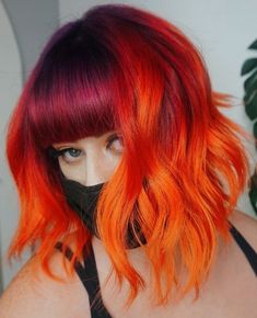 Orange And Magenta Hair, Tone Orange Hair